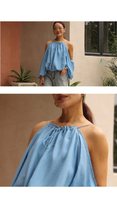 JH62202 BLUSA BALONÊ OMBRO VAZADO - loja online