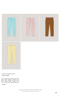 CALÇA CAPRI KYOTO