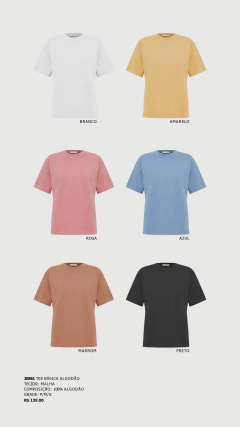 TEE BÁSICA ALGODÃO na internet