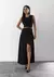 VESTIDO COM METAL PRETO