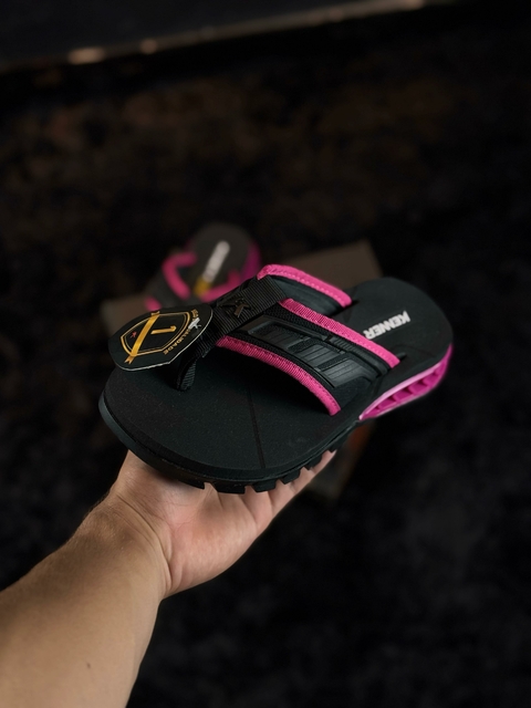 CHINELO RAKKA FULL FORCE L7 ROSA/PRETO