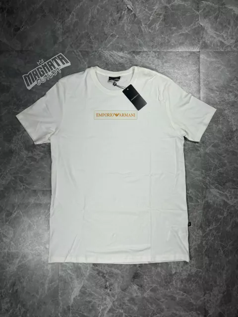 CAMISETA GRIFFE EMPORIO ARMANI BRANCA