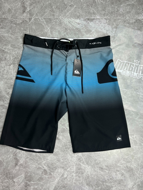 BERMUDA ELASTANO QUICK AZUL/PRETO