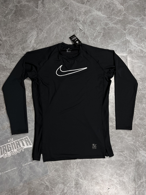 CAMISA NK MANGA LONGA UV - PRETA