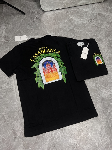 CAMISETA GRIFFE CASA BLANCA CB AVENIDA - PRETA