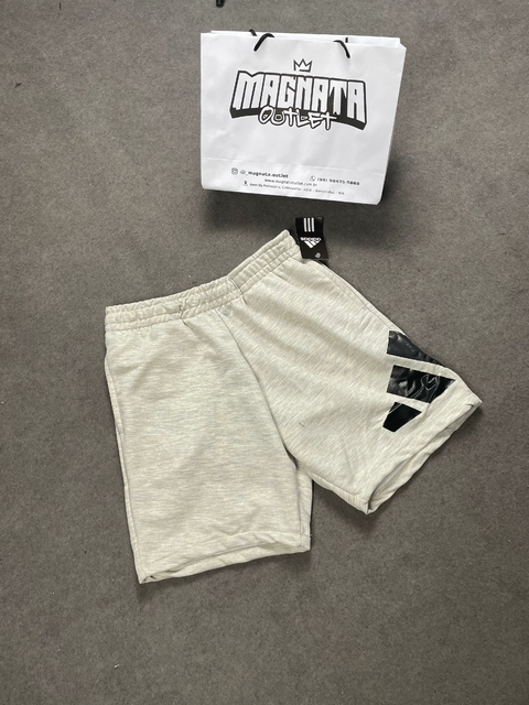 BERMUDA MOLETOM ADD - CINZA