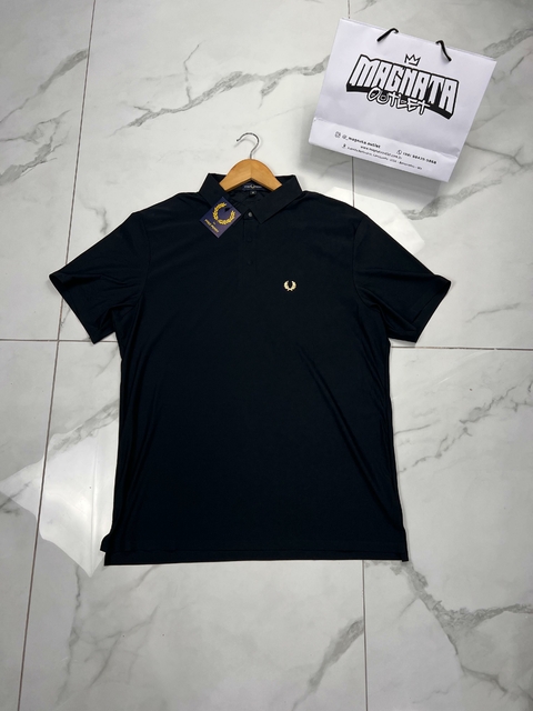 GOLA POLO EGÍPCIA FREAD PERRY - PRETA