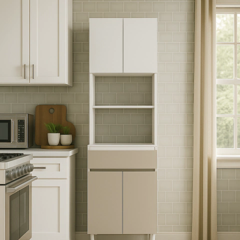 PORTAHORNOS 4 PUERTAS 1 CAJON 60 Cm LIVORNO - comprar online