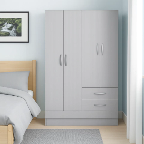 PLACARD 4 PUERTAS 2 CAJONES 120 Cm BENEVENTO - comprar online