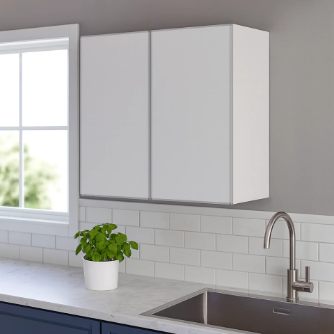 ALACENA 2 PUERTAS 60 Cm BLANCO ALUMINIO - comprar online