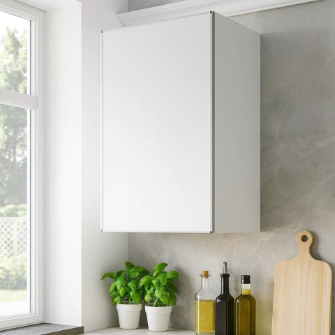 ALACENA 1 PUERTA 30 Cm BLANCO ALUMINIO - comprar online