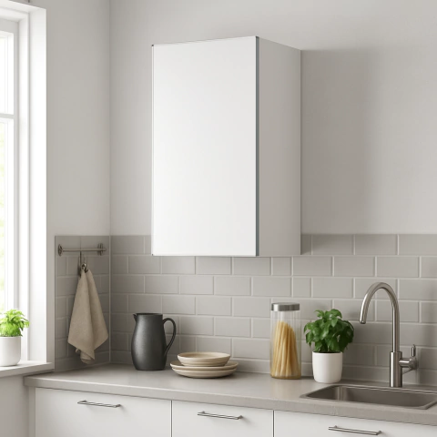 ALACENA 1 PUERTA 40 Cm BLANCO ALUMINIO - comprar online