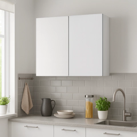 ALACENA 2 PUERTAS 80 Cm POTENZA BLANCO ALUMINIO - comprar online