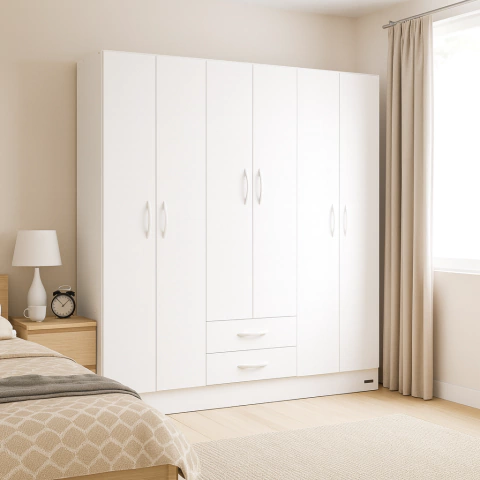 PLACARD 6 PUERTAS 2 CAJONES 170 Cm PACK 26 - comprar online