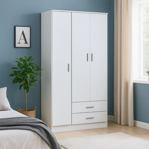 PLACARD 3 PUERTAS 2 CAJONES 86 Cm TANA PIU - comprar online