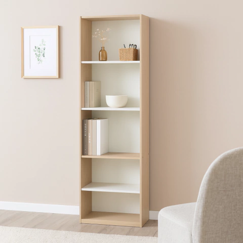 BIBLIOTECA 5 ESPACIOS 60 Cm MESINA - comprar online