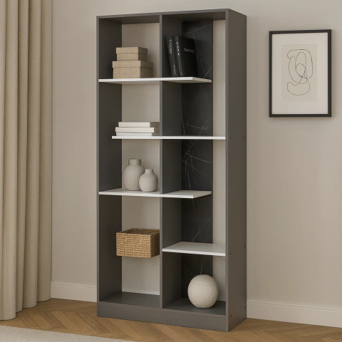 BIBLIOTECA ABIERTA 5 ESTANTES 90 Cm - comprar online