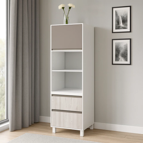 PORTAHORNOS 1 PUERTA 2 CAJONES 60 Cm SORRENTO - comprar online