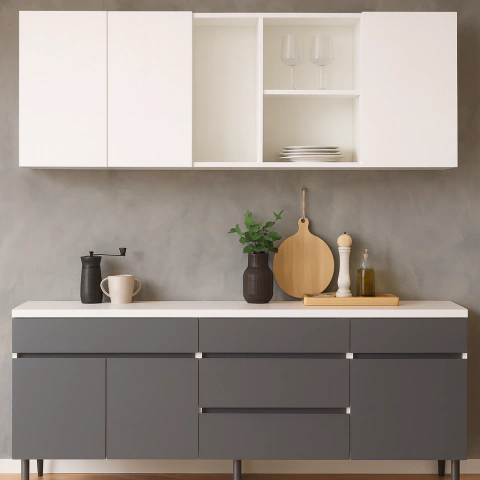 COMBO 160 Cm ALACENA + BAJO MESADA LIVORNO - comprar online