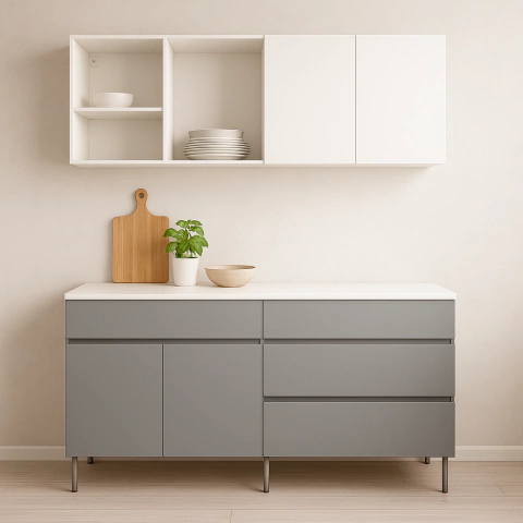 COMBO 140 Cm ALACENA + BAJO MESADA LIVORNO - comprar online