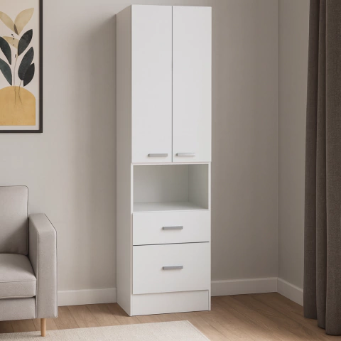 DESPENSERO 2 MODULOS 2 PUERTAS 58 Cm BIANCA - comprar online