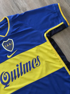 CAMISETA RETRO DE BOCA TITULAR 2001 PALERMO #9 & ROMAN #10 - tienda online