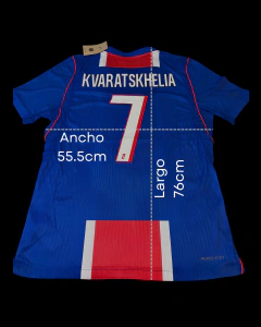 CAMISETA PSG TITULAR 2026-27 KVARASTKHELIA #7 VERSION JUGADOR en internet