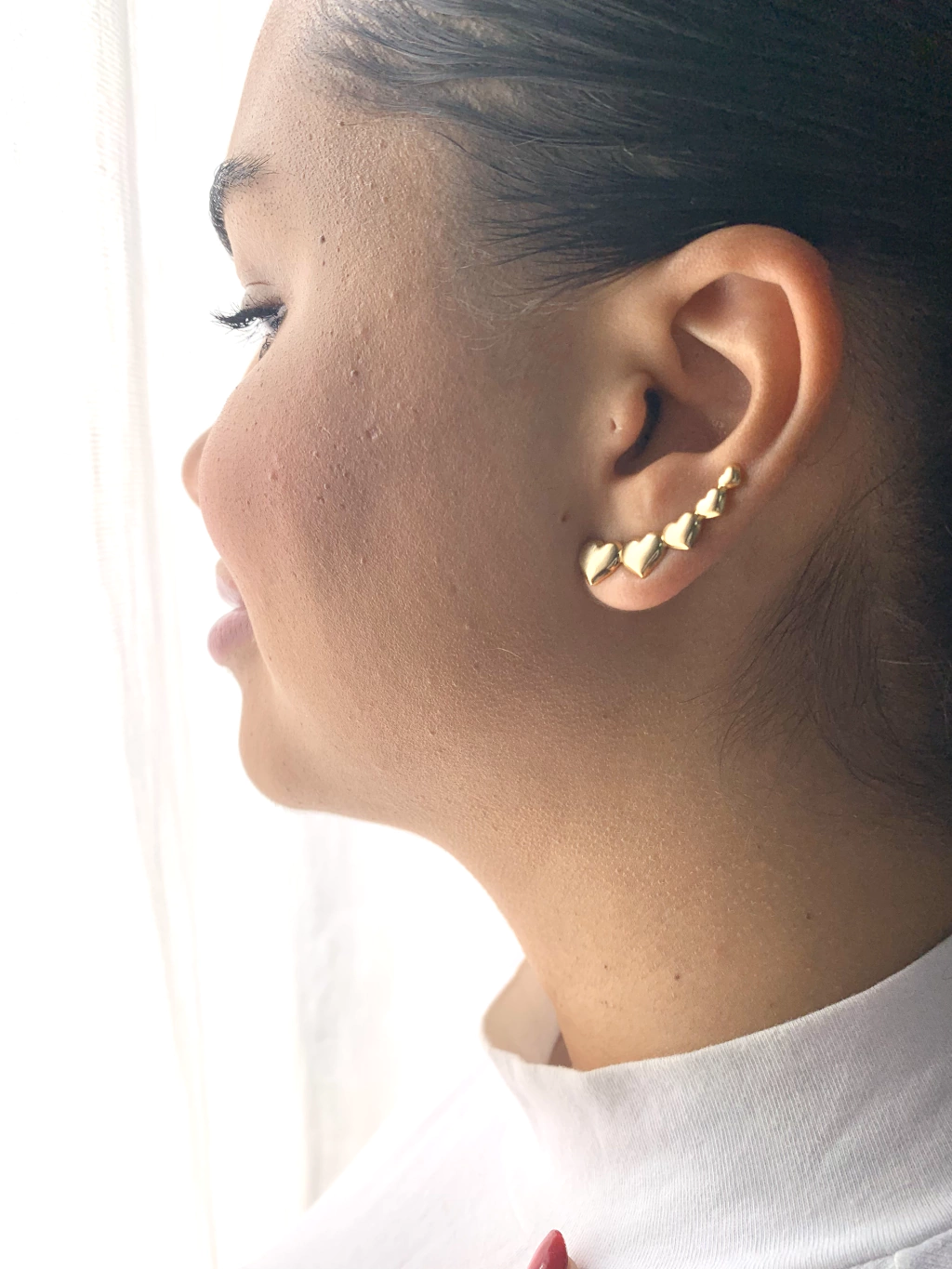 Brinco Ear Cuff Coração