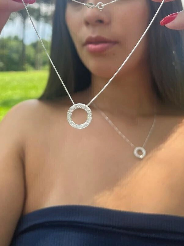 Colar Circulo Cravejado