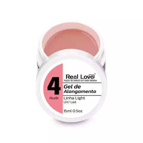 GEL CONSTRUTOR LINHA LIGHT REAL LOVE - NUDE 4 15ml - comprar online