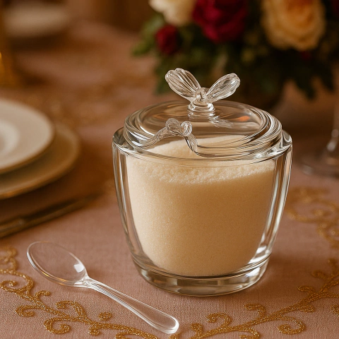 Açucareiro Vidro Borboleta com Colher - comprar online