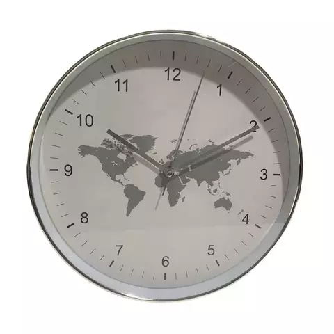 RELOGIO DE PAREDE MAPA CONTINENTE 