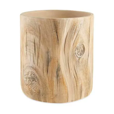 Cachepot Decorativo Tronco em Cimento