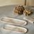 Kit 2 Bandejas em Cerâmica Bege Rustica Oval