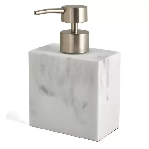 Porta Sabonete Liquido em Poliresina Branco 14,5cm