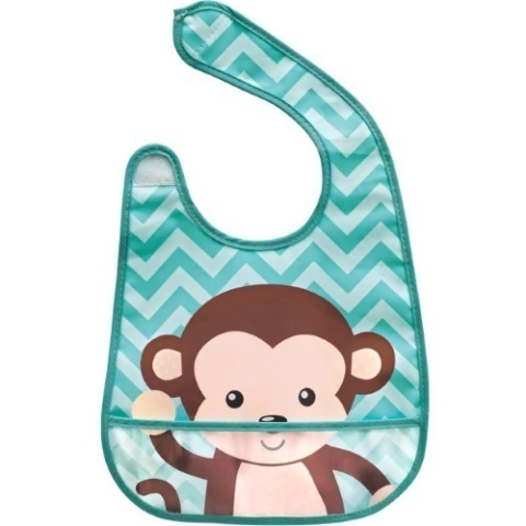 Babador com Bolso Macaco