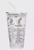 Copo Drink de Vidro com Canudo 450ml 