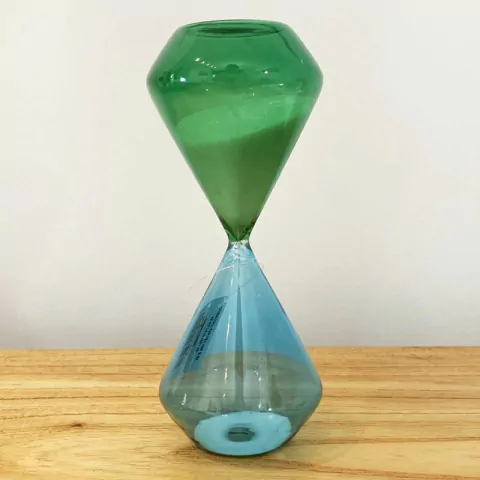 Ampulheta Verde Azul 