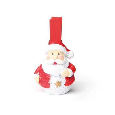 Prendedor Natal Papai Noel com 6 Unidades