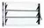 Aireador Ventiluz Pvc 80x36 Con Vidrio Reja Y Mosquitero - Color/Blanco -