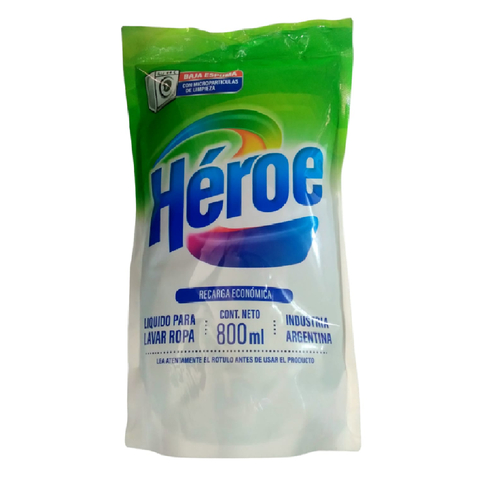 Heroe Jabon Para Ropa Doypack x 800 ML