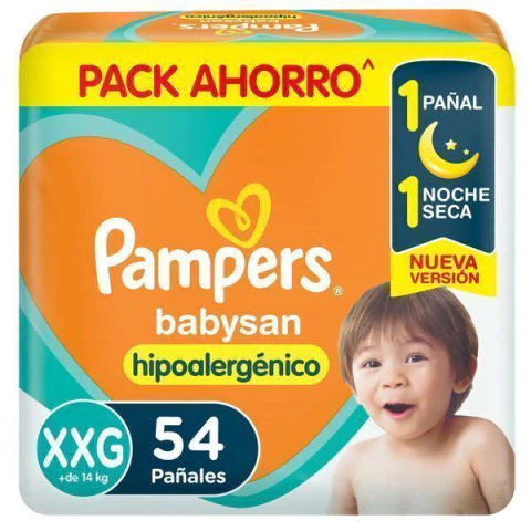 Pampers Babysan Ahorrapack XXG x54unidades.