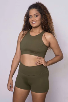 Short Vanessa Verde militar - comprar online