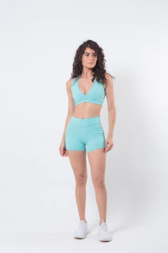 Short Esther azul piscina