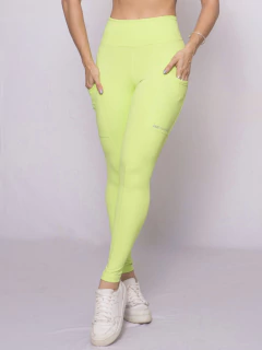 Legging Manu verde citrus com bolso na internet