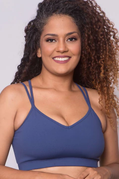 Top Carol Azul Marinho