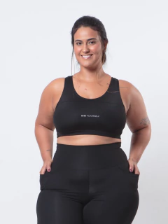 Top Diana Plus preto com bojo