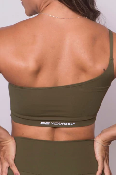 Top Vanessa Unilateral Verde Militar - comprar online