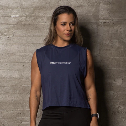 Regata Andressa Azul Marinho