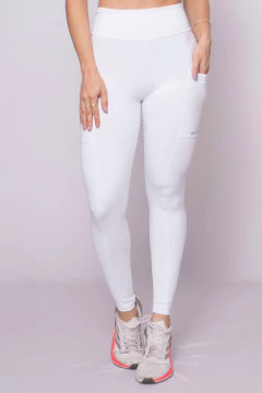 Legging Manu branca com bolso